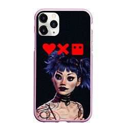 Чехол iPhone 11 Pro матовый Love, Death and Robots Lora Z