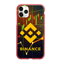 Чехол iPhone 11 Pro матовый BINANCE БИНАНС БАНАН, цвет: 3D-красный