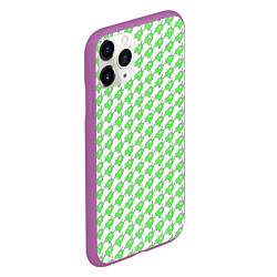 Чехол iPhone 11 Pro матовый Мозговые слизни, цвет: 3D-фиолетовый — фото 2