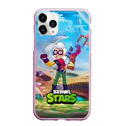 Чехол iPhone 11 Pro матовый Белль Belle Brawl Stars, цвет: 3D-розовый