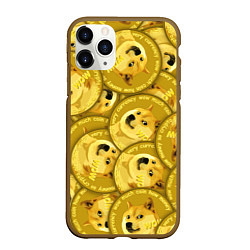 Чехол iPhone 11 Pro матовый DOGECOIN DOGE ДОГИКОИН