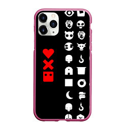 Чехол iPhone 11 Pro матовый Любовь, смерть и роботы, цвет: 3D-малиновый