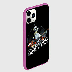 Чехол iPhone 11 Pro матовый Metal Bender, цвет: 3D-фиолетовый — фото 2