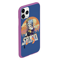 Чехол iPhone 11 Pro матовый Shiro princess, цвет: 3D-фиолетовый — фото 2