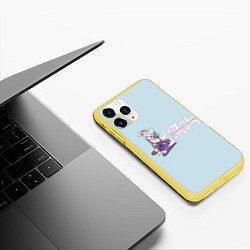 Чехол iPhone 11 Pro матовый No game no life, цвет: 3D-желтый — фото 2