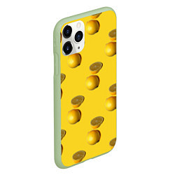 Чехол iPhone 11 Pro матовый Летние лимоны, цвет: 3D-салатовый — фото 2