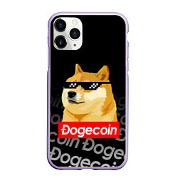 Чехол iPhone 11 Pro матовый DOGECOIN DOGE ДОГИКОИН