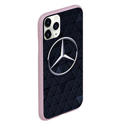 Чехол iPhone 11 Pro матовый MERCEDES BENZ 3D Geometry 3Д, цвет: 3D-розовый — фото 2