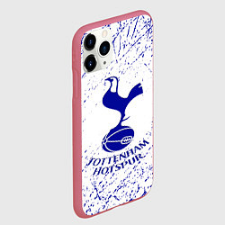 Чехол iPhone 11 Pro матовый Tottenham, цвет: 3D-малиновый — фото 2