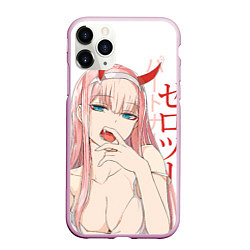 Чехол iPhone 11 Pro матовый Darling in the Franxx Zero Two