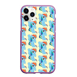 Чехол iPhone 11 Pro матовый Rainbow Dash