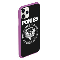 Чехол iPhone 11 Pro матовый Pony x Ramones, цвет: 3D-фиолетовый — фото 2