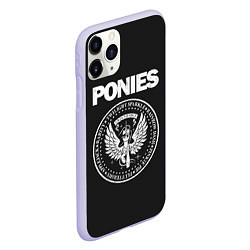 Чехол iPhone 11 Pro матовый Pony x Ramones, цвет: 3D-светло-сиреневый — фото 2