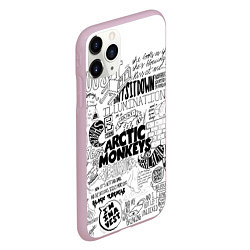 Чехол iPhone 11 Pro матовый Arctic Monkeys, цвет: 3D-розовый — фото 2