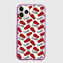 Чехол iPhone 11 Pro матовый Boxing, цвет: 3D-фиолетовый