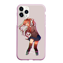 Чехол iPhone 11 Pro матовый Cyber Monika, цвет: 3D-розовый