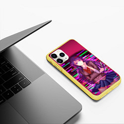 Чехол iPhone 11 Pro матовый Literature Club Юри Yuri, цвет: 3D-желтый — фото 2