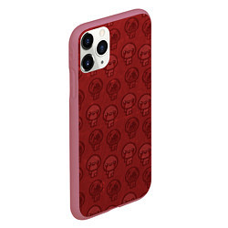Чехол iPhone 11 Pro матовый Isaacs pattern, цвет: 3D-малиновый — фото 2