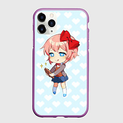 Чехол iPhone 11 Pro матовый Chibi Sayori