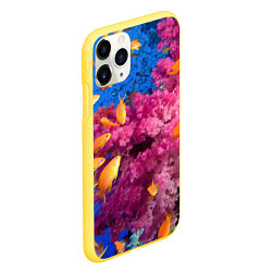 Чехол iPhone 11 Pro матовый Коралловые рыбки, цвет: 3D-желтый — фото 2