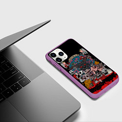 Чехол iPhone 11 Pro матовый Кто я, цвет: 3D-фиолетовый — фото 2