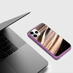 Чехол iPhone 11 Pro матовый МлеЧныЙ Путь, цвет: 3D-фиолетовый — фото 2