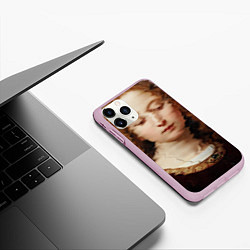 Чехол iPhone 11 Pro матовый Renaissance Maiden, цвет: 3D-розовый — фото 2