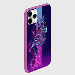 Чехол iPhone 11 Pro матовый Warframe, цвет: 3D-фиолетовый — фото 2