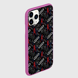 Чехол iPhone 11 Pro матовый Бокс, цвет: 3D-фиолетовый — фото 2
