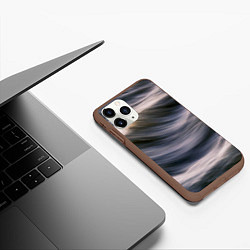 Чехол iPhone 11 Pro матовый Море волнуется, цвет: 3D-коричневый — фото 2