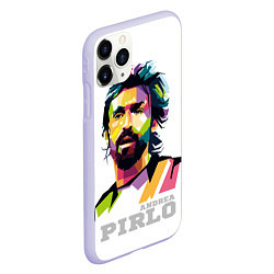 Чехол iPhone 11 Pro матовый Андреа Пирло - ФК Ювентус, цвет: 3D-светло-сиреневый — фото 2