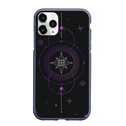 Чехол iPhone 11 Pro матовый Астрология, цвет: 3D-серый