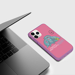 Чехол iPhone 11 Pro матовый 21 pilots scaled and icy dragon, цвет: 3D-фиолетовый — фото 2