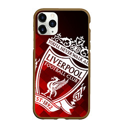 Чехол iPhone 11 Pro матовый LIVERPOOL ЛИВЕРПУЛЬ