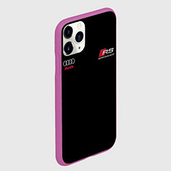 Чехол iPhone 11 Pro матовый AUDI АУДИ QUATTRO с Z, цвет: 3D-фиолетовый — фото 2