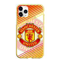Чехол iPhone 11 Pro матовый МАНЧЕСТЕР MANCHESTER SPORT, цвет: 3D-желтый