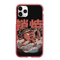 Чехол iPhone 11 Pro матовый Monster Takoyaki, цвет: 3D-красный