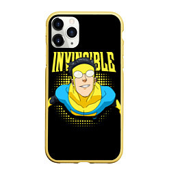 Чехол iPhone 11 Pro матовый Invincible, цвет: 3D-желтый
