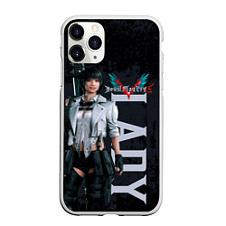 Чехол iPhone 11 Pro матовый Lady, цвет: 3D-белый