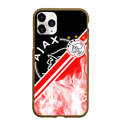 Чехол iPhone 11 Pro матовый FC AJAX AMSTERDAM ФК АЯКС