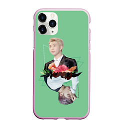 Чехол iPhone 11 Pro матовый RM x J-Hope, цвет: 3D-розовый