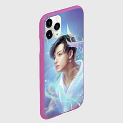 Чехол iPhone 11 Pro матовый Jeon BTS, цвет: 3D-фиолетовый — фото 2