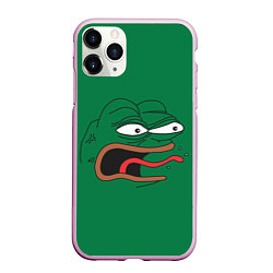 Чехол iPhone 11 Pro матовый Pepe skin, цвет: 3D-розовый