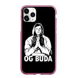 Чехол iPhone 11 Pro матовый OG Buda, цвет: 3D-малиновый