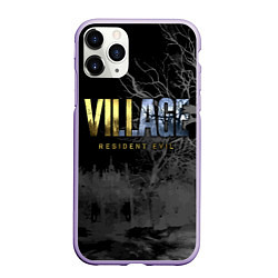 Чехол iPhone 11 Pro матовый Resident Evil Village, цвет: 3D-светло-сиреневый