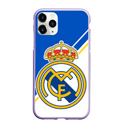 Чехол iPhone 11 Pro матовый REAL MADRID РЕАЛ МАДРИД, цвет: 3D-светло-сиреневый