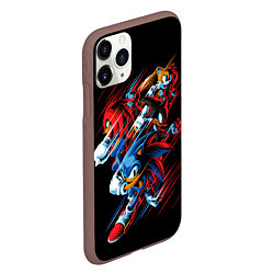 Чехол iPhone 11 Pro матовый Sonics team, цвет: 3D-коричневый — фото 2