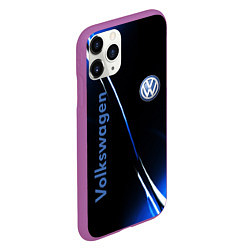 Чехол iPhone 11 Pro матовый VOLKSWAGEN, цвет: 3D-фиолетовый — фото 2