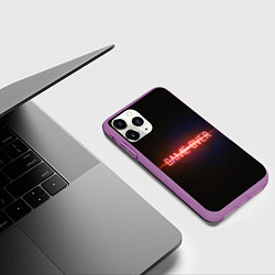 Чехол iPhone 11 Pro матовый Game Over, цвет: 3D-фиолетовый — фото 2