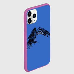 Чехол iPhone 11 Pro матовый Тень ворона, цвет: 3D-фиолетовый — фото 2